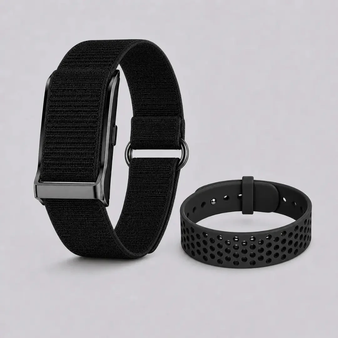 eaze preta com a pulseira extra de silicone